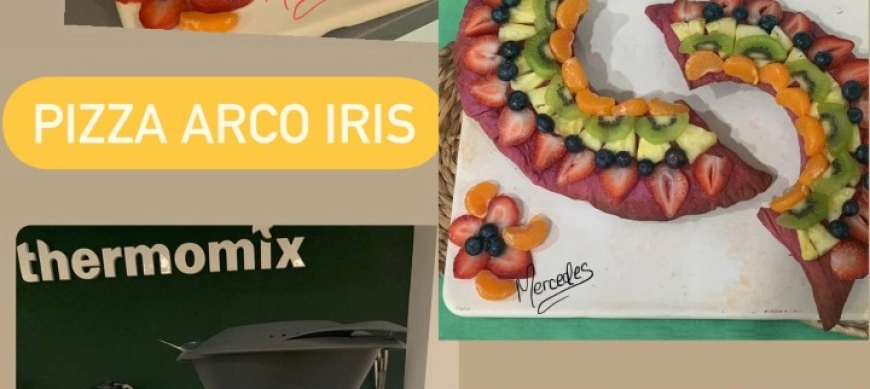 PIZZA ARCO IRIS CON THERMOMIX TM6
