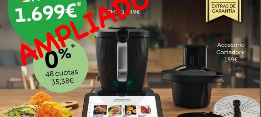 PROMOCIÓN THERMOMIX TM7 0%,CORTADOR Y 2 AÑOS MÁS DE GARANTÁA