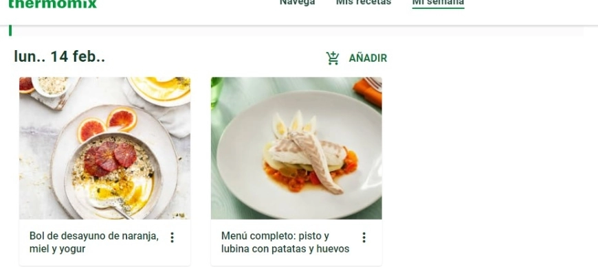 Cocina sin limites con cookidoo - TIP 2 - Planificador semanal